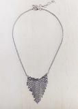 The Courtney Necklace - Silver Fringe - Thread Harvest