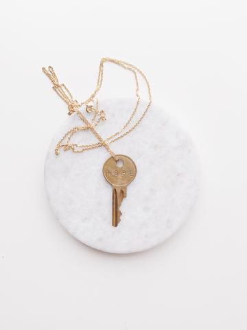 Dainty XL Pendant Necklace  - Gold Brass