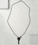 Matte Black Key Necklace