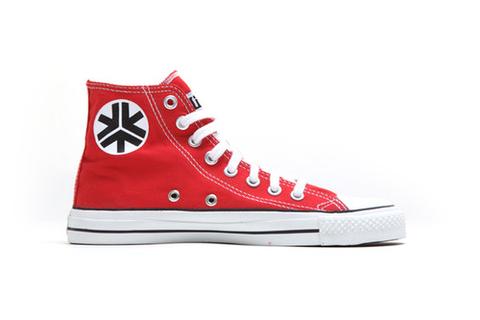 Organic Fairtrade Sneakers Hitops Red